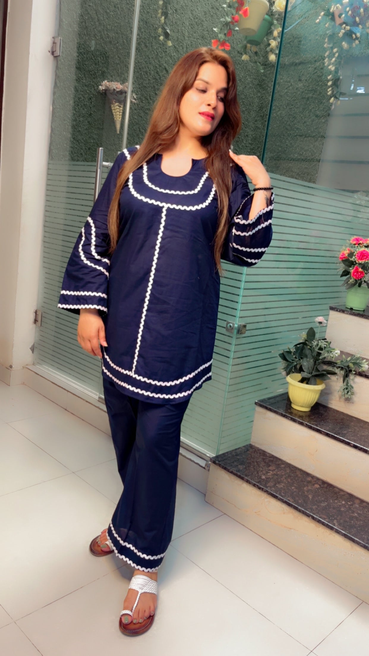 Designer Cotton Co-Ord Set
