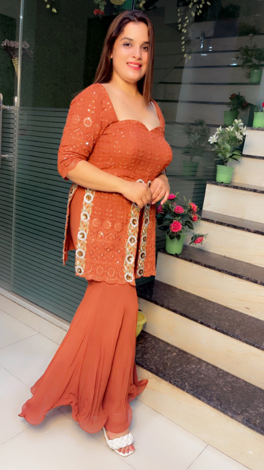 Brown Designer Co-ord For Weddings (CS009)