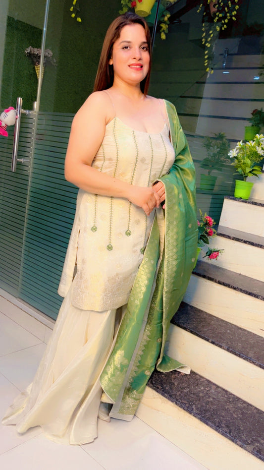 Ivory Wedding Wear Suit (SH002)