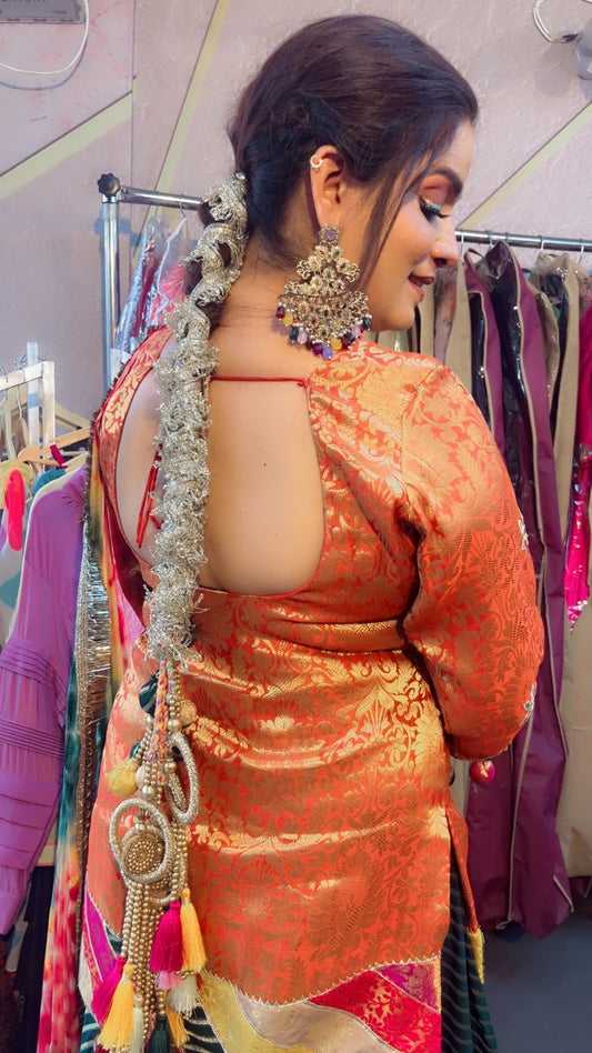 Banarasi Skirt Suit for Weddings