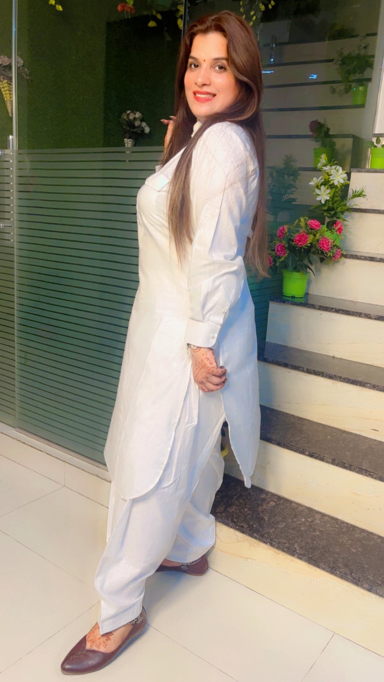 White Salwar-Kameez