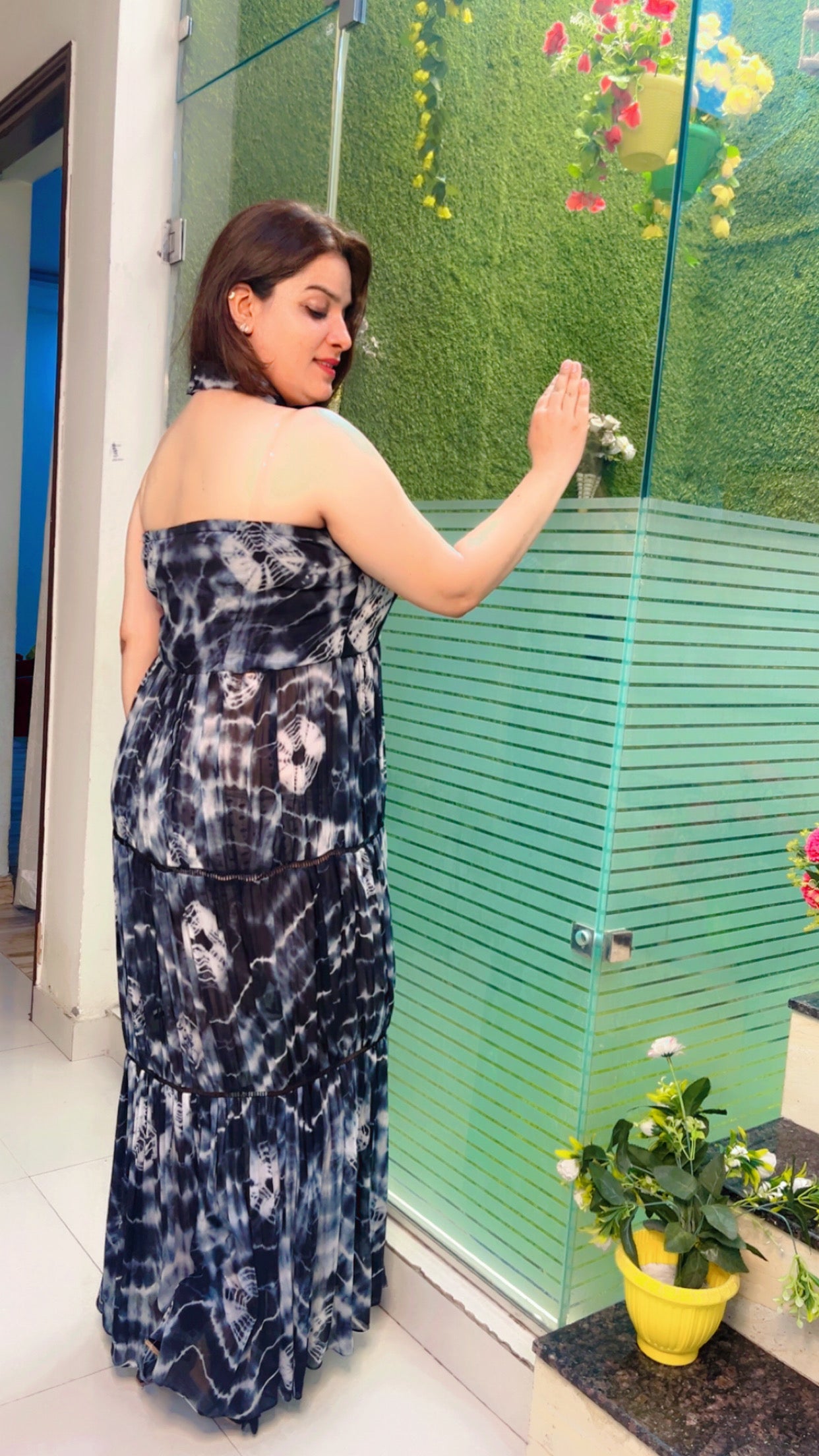 Tie-Dye Designer Gown