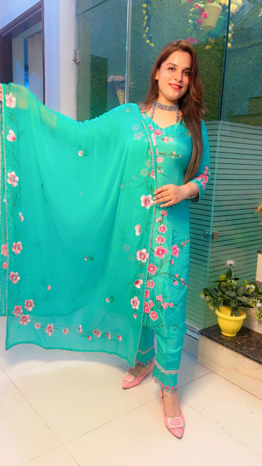 Hand-Painted Designer Suit