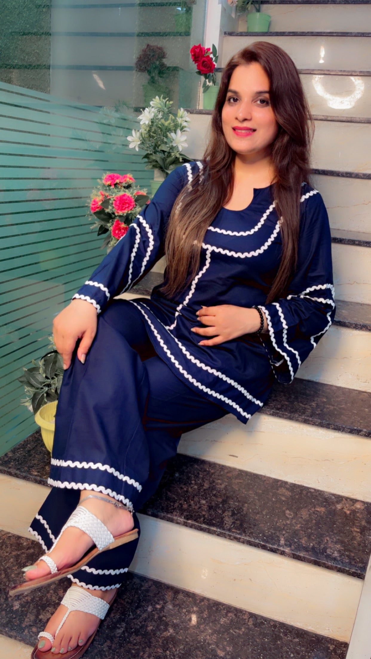 Designer Cotton Co-Ord Set