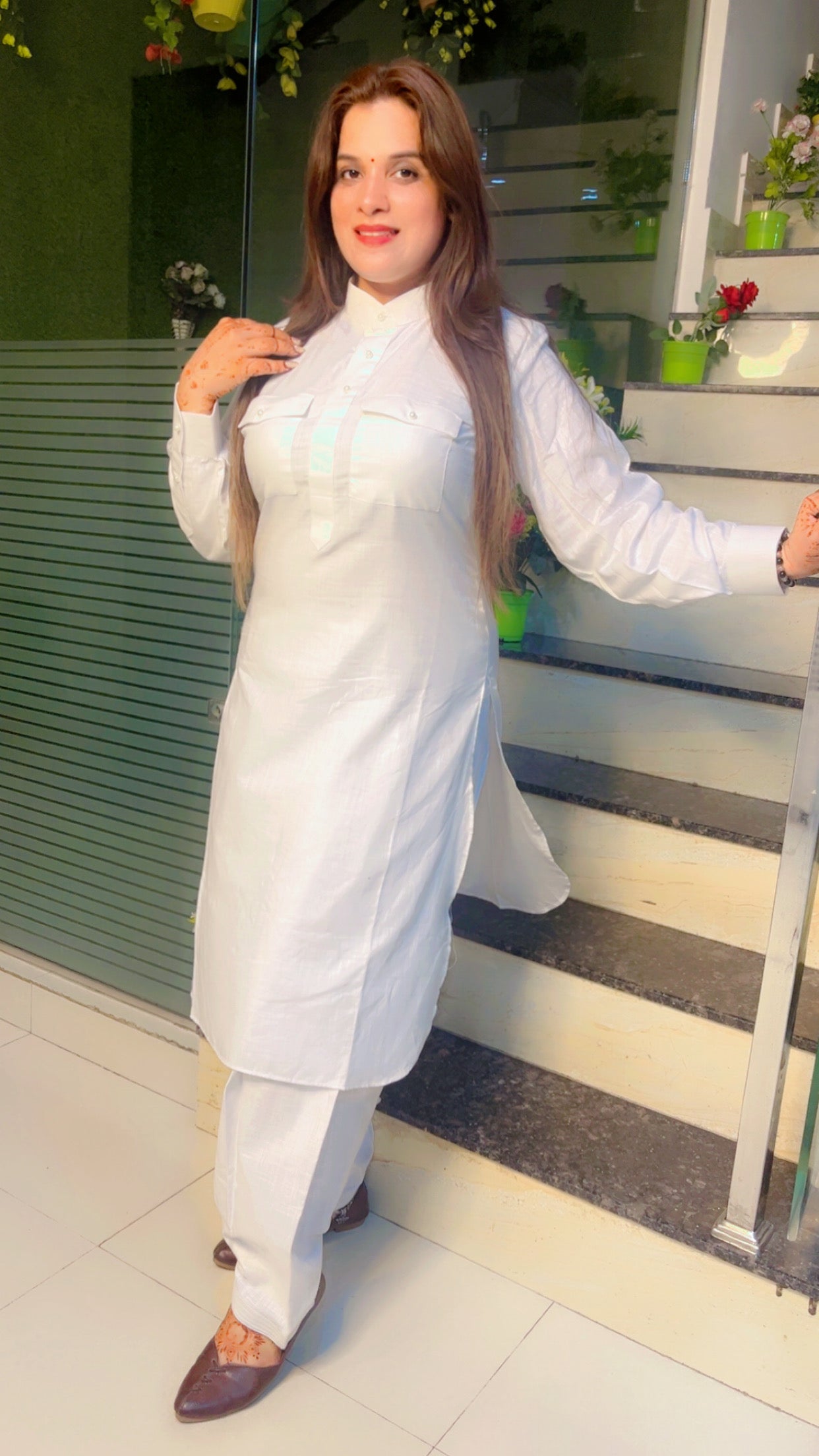 White Salwar-Kameez