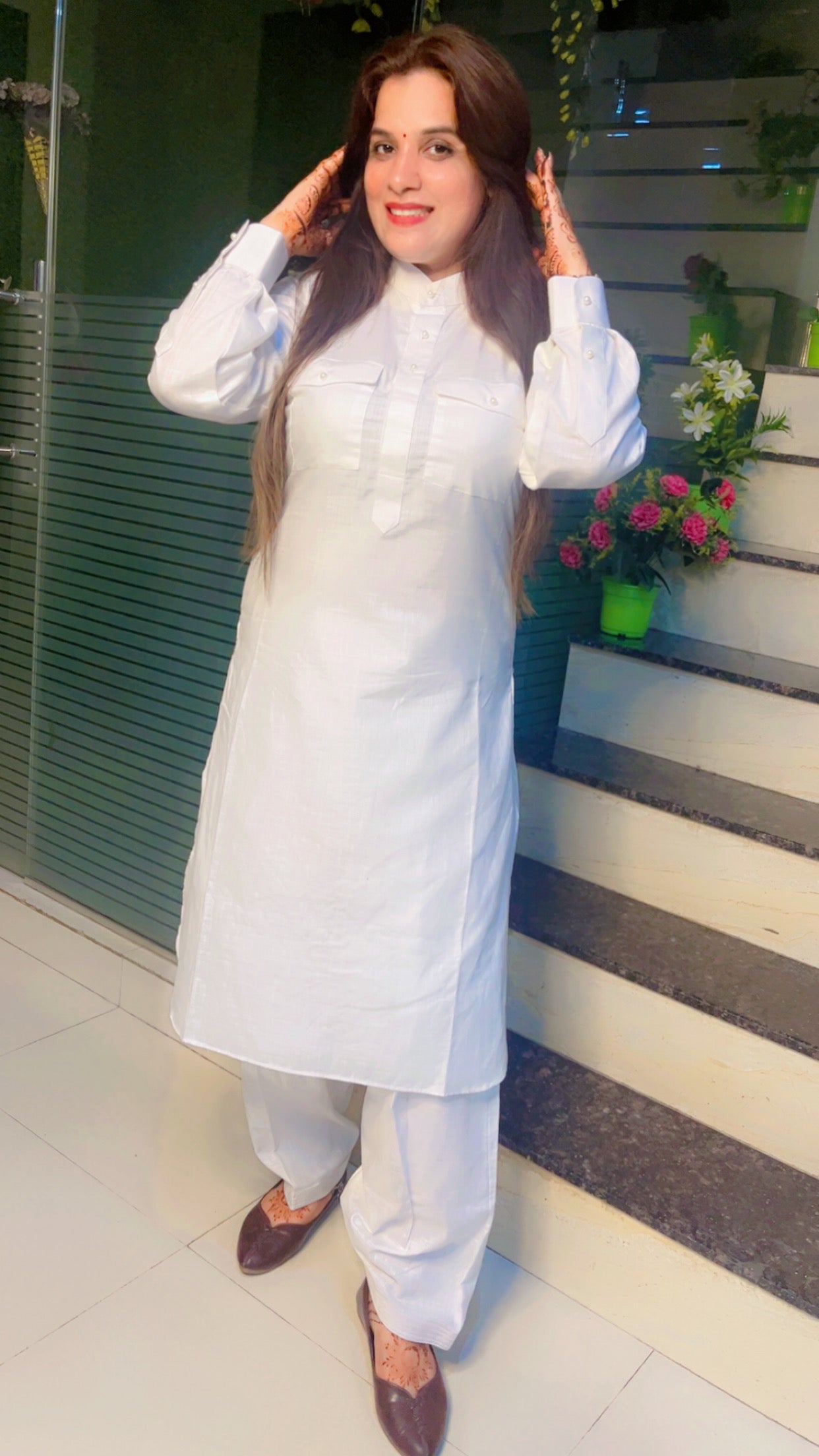 White Salwar-Kameez