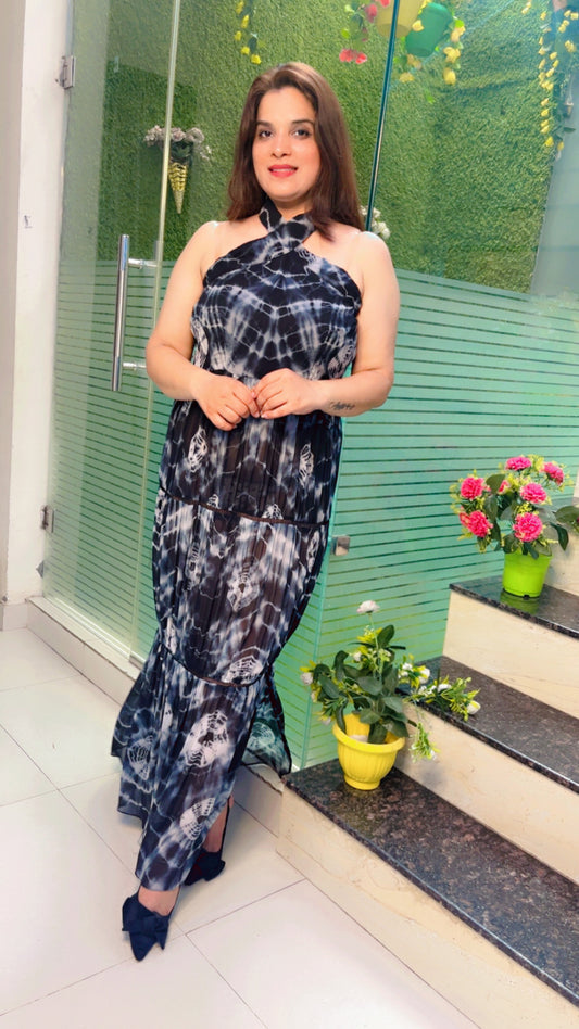 Tie-Dye Designer Gown