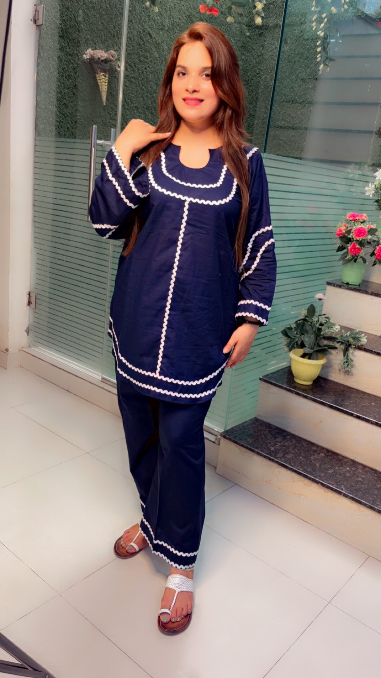 Designer Cotton Co-Ord Set