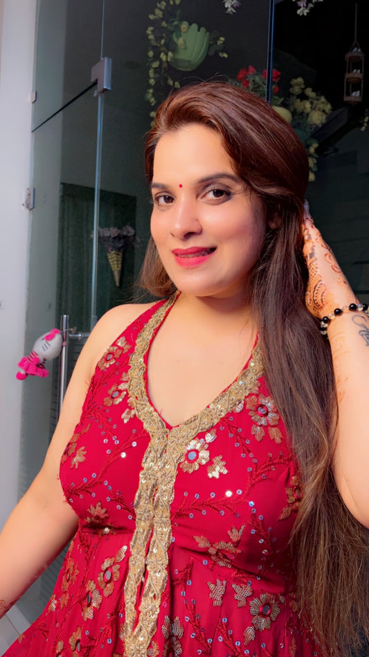 Peplum Style Partywear Outfit