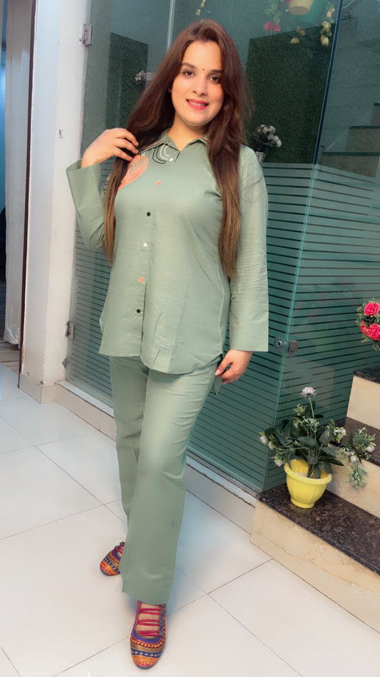 Embroidered Co-ord Set