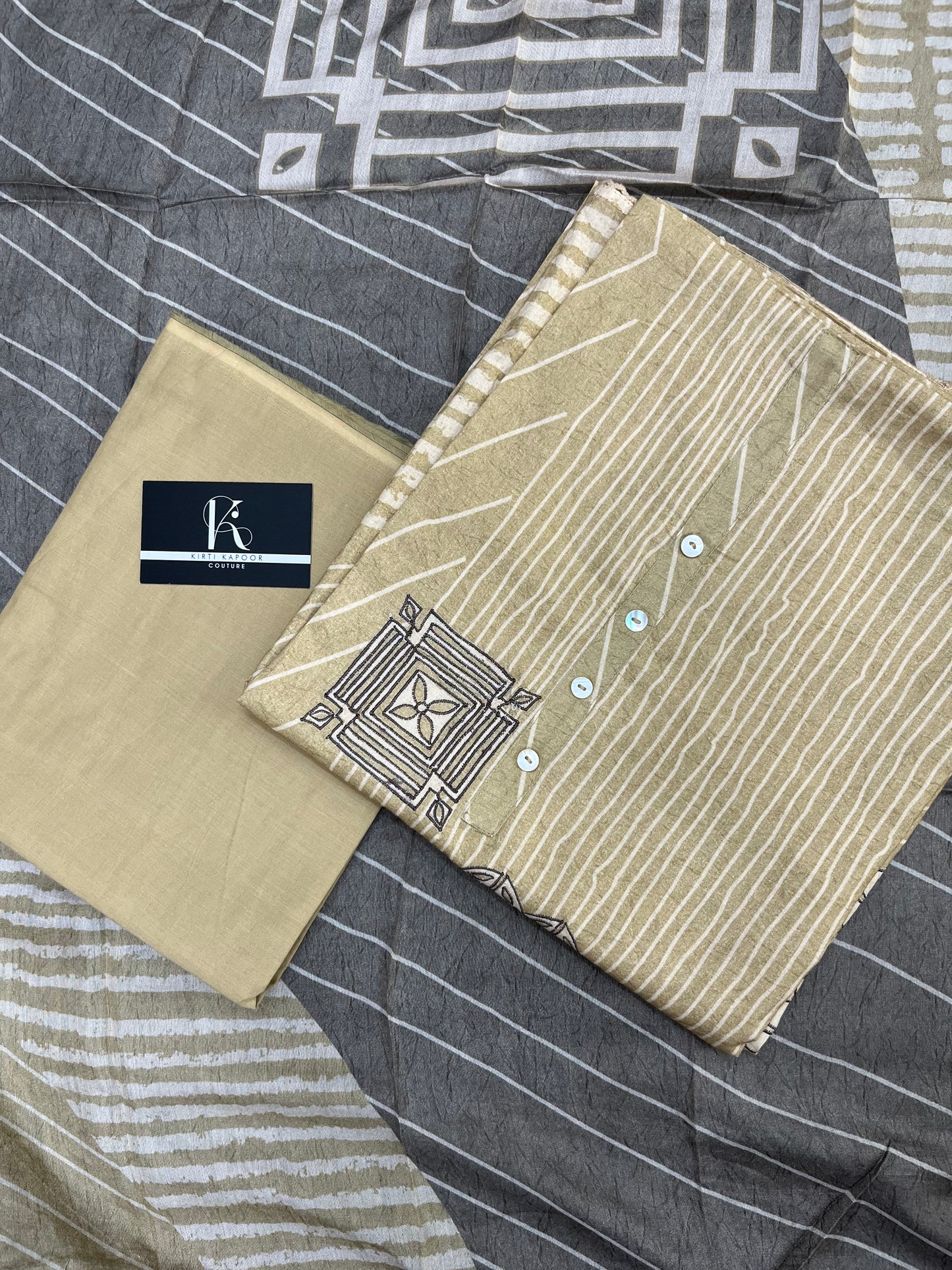 Yellow Cotton Unstitched Salwar Suit Material With Dupatta (US013)