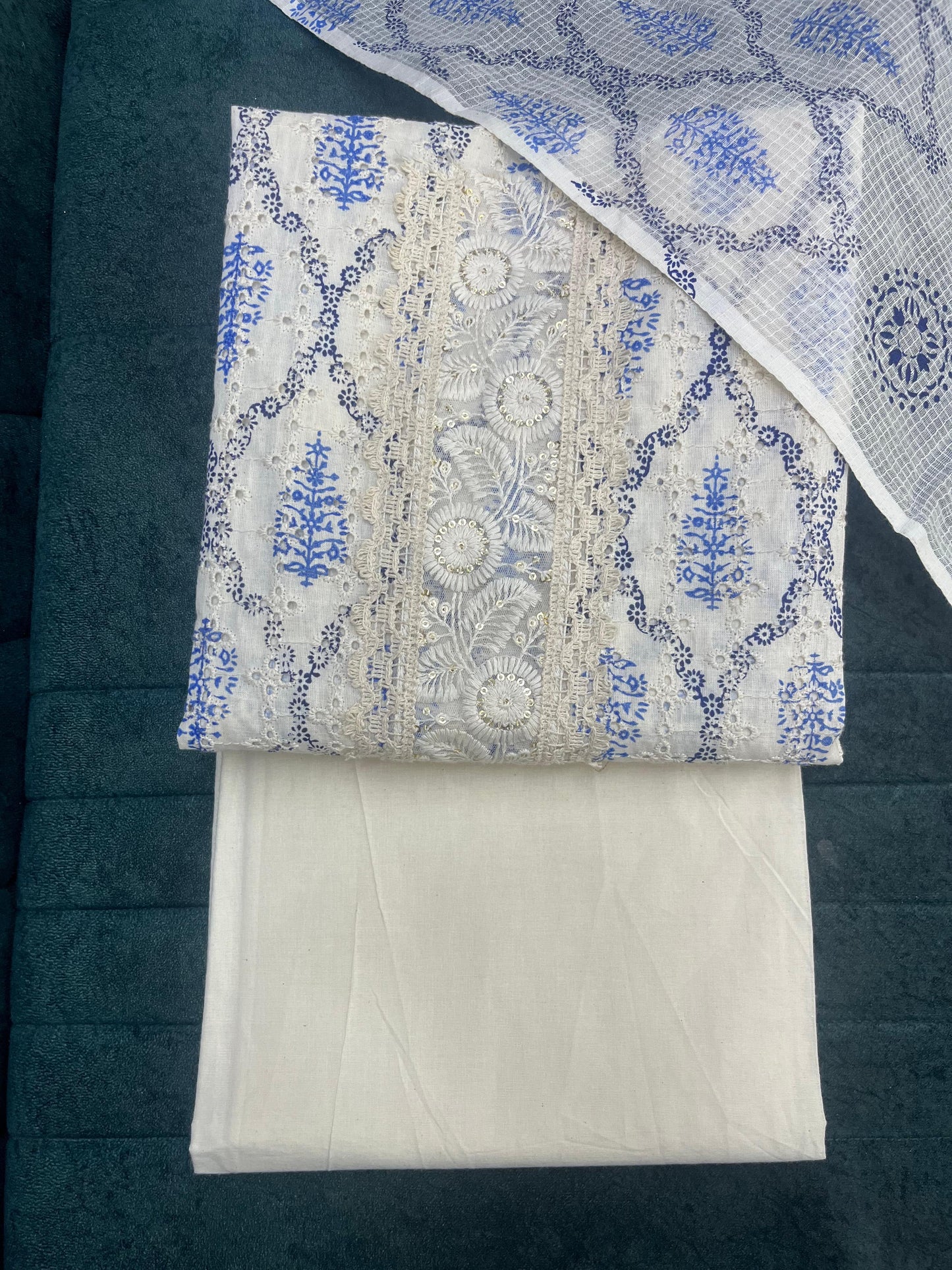 White Chicken Unstitched Suit Material (US)