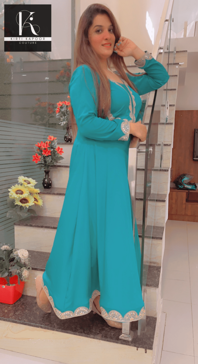 A - Line Designer Dress For Casual Parties - Kirti Kapoor Couture
