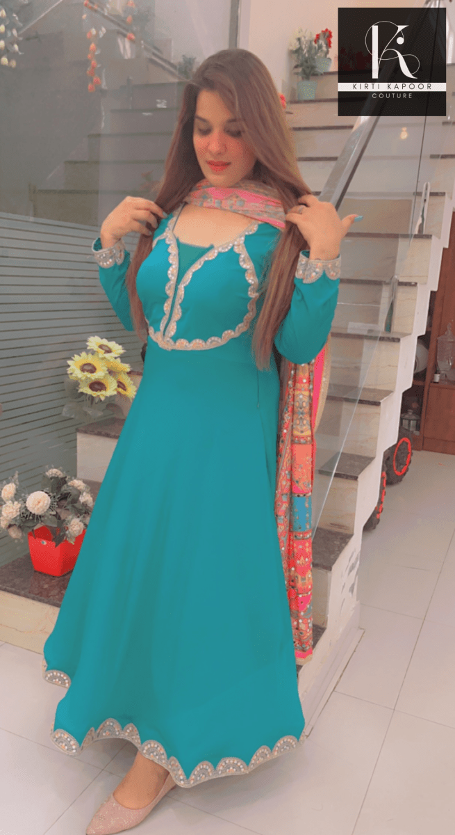 A - Line Designer Dress For Casual Parties - Kirti Kapoor Couture