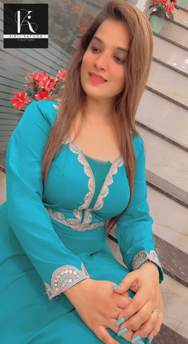 A - Line Designer Dress For Casual Parties - Kirti Kapoor Couture