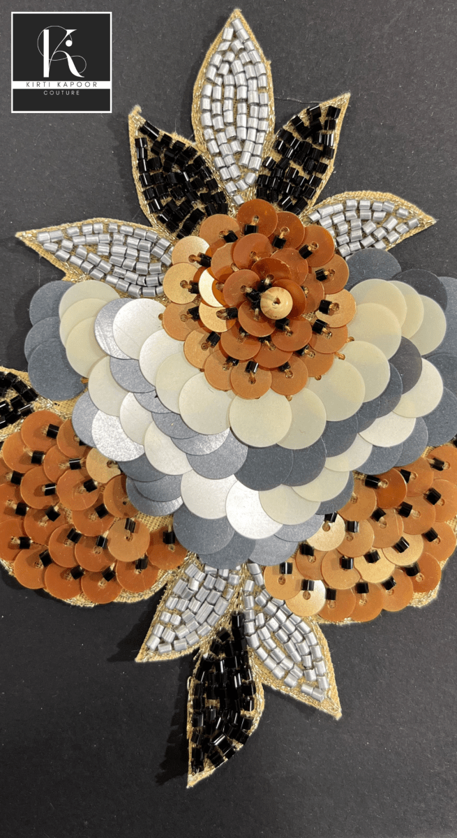 Big Size Patch For Suits - Floral Design - Kirti Kapoor Couture
