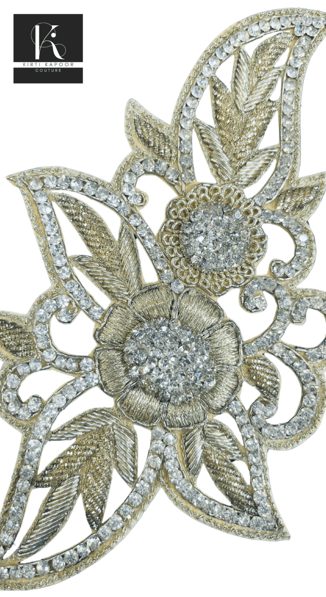 Big Size Silver Patch For Suits and Dresses - Kirti Kapoor Couture