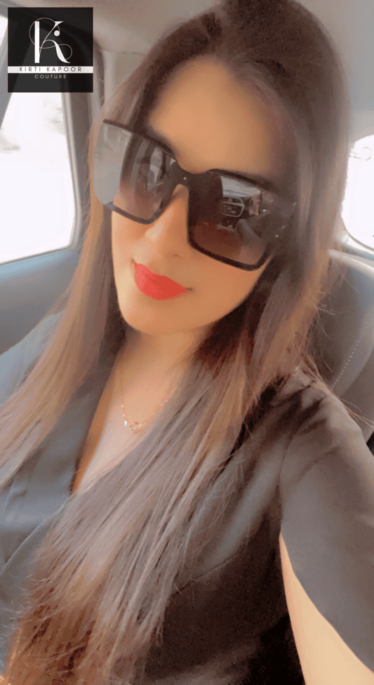 Black Designer Jumpsuit - Sleek Fit Design - Kirti Kapoor Couture