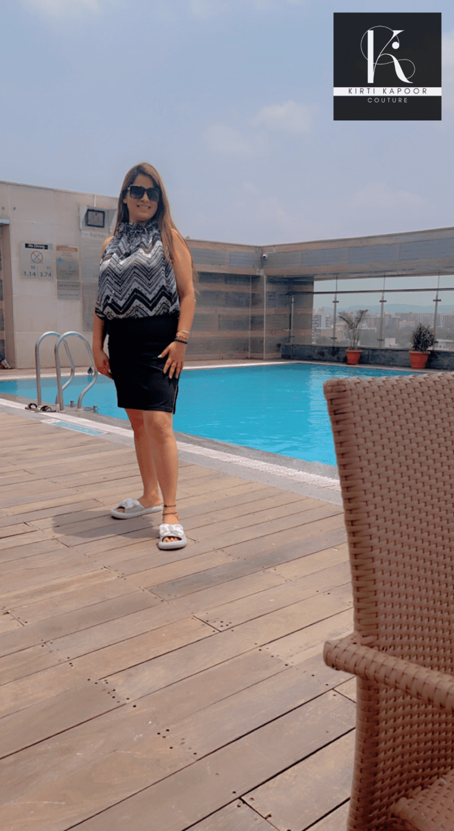 Black Skirt With Matching Top - Kirti Kapoor Couture