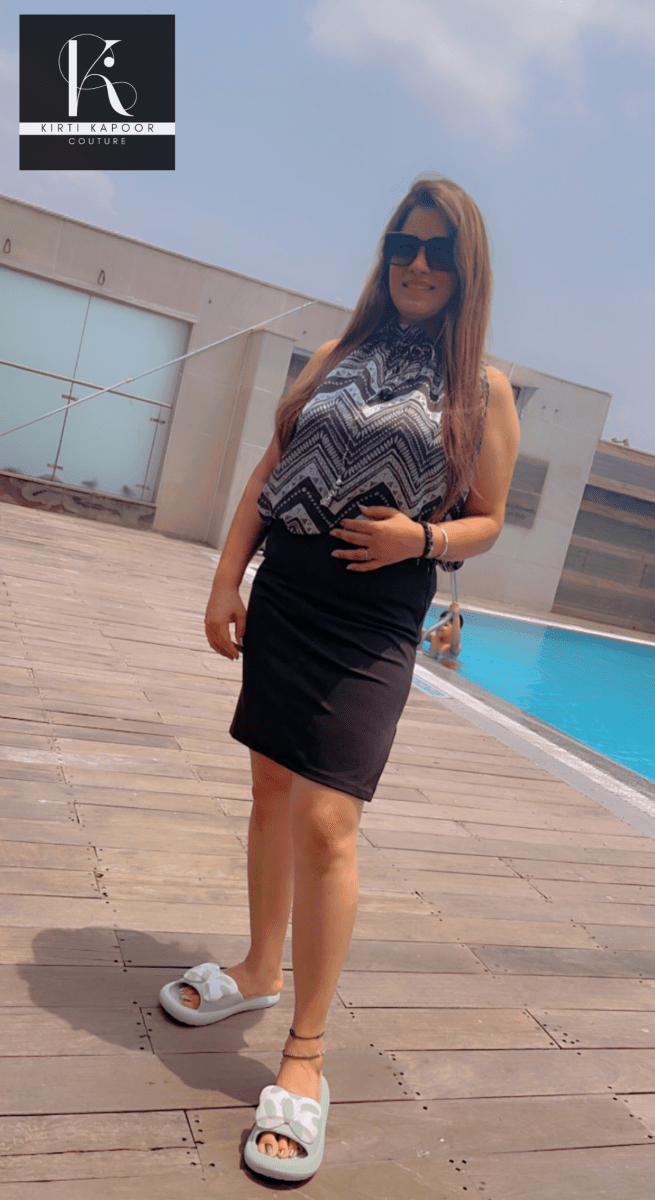 Black Skirt With Matching Top - Kirti Kapoor Couture