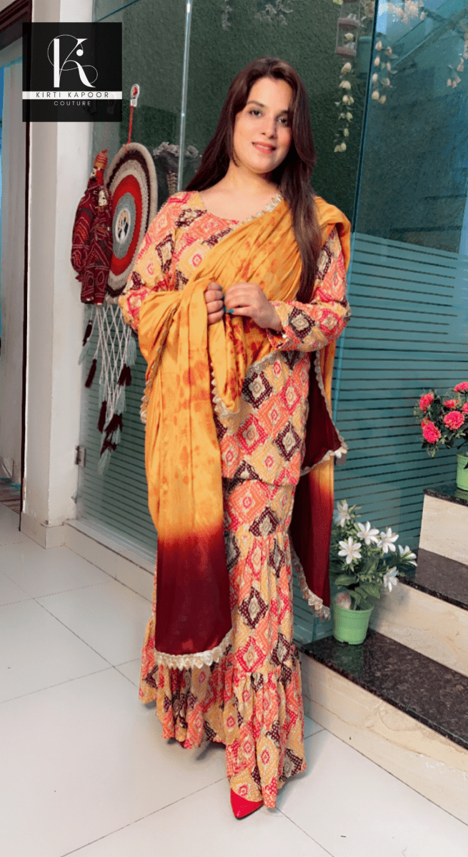 Boutique Fabric Sharara Suit for Festivals - Kirti Kapoor Couture