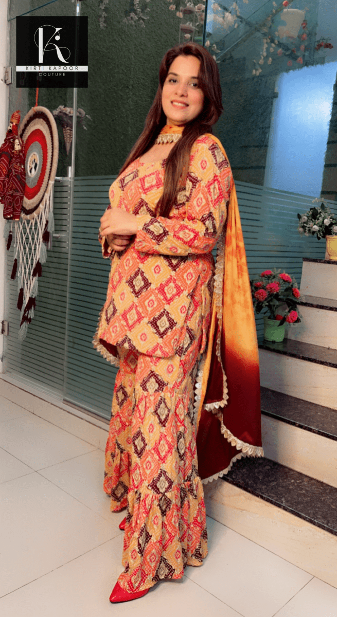 Boutique Fabric Sharara Suit for Festivals - Kirti Kapoor Couture