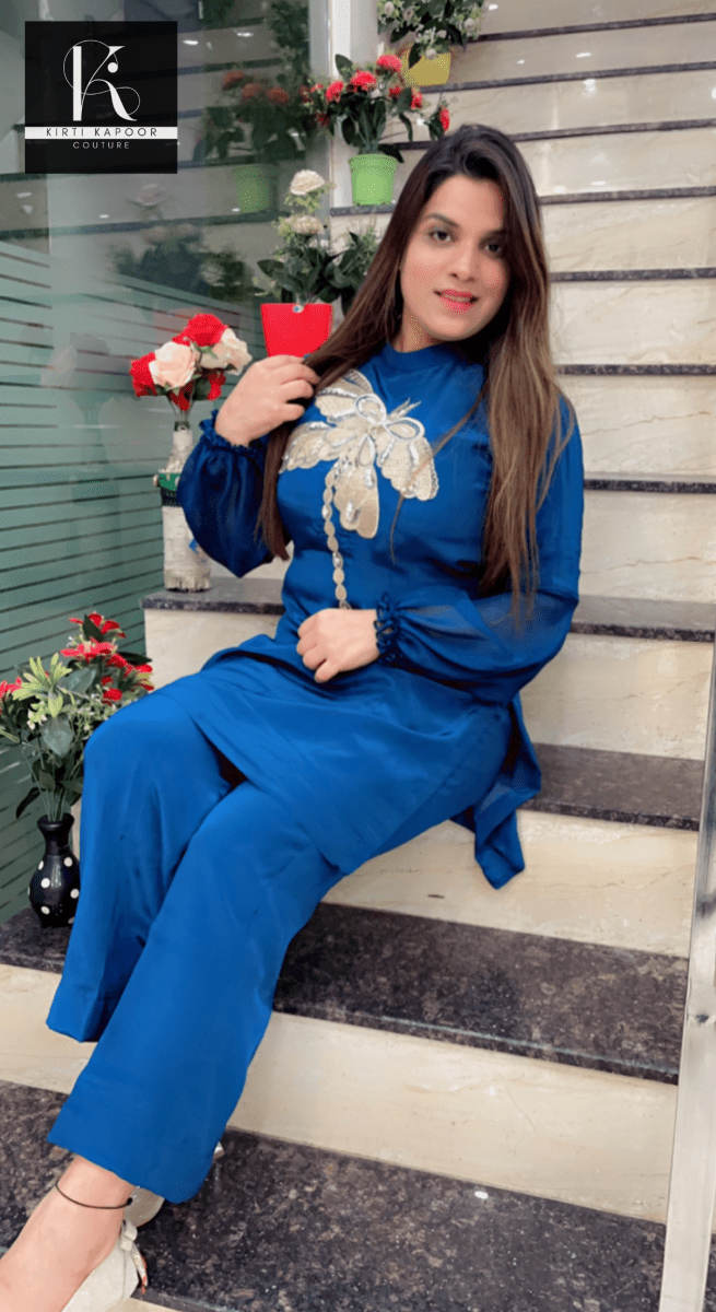 Butterfly Embroidered Co - ord Set - Kirti Kapoor Couture