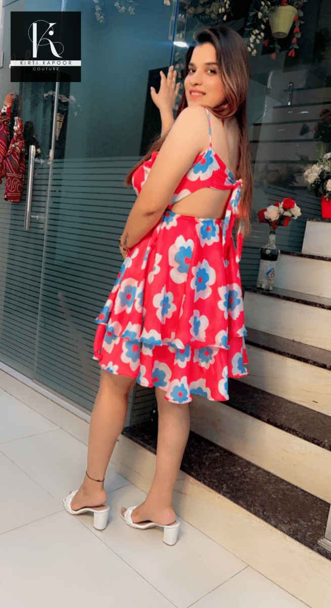 Cherry Floral Printed Tunic - Kirti Kapoor Couture