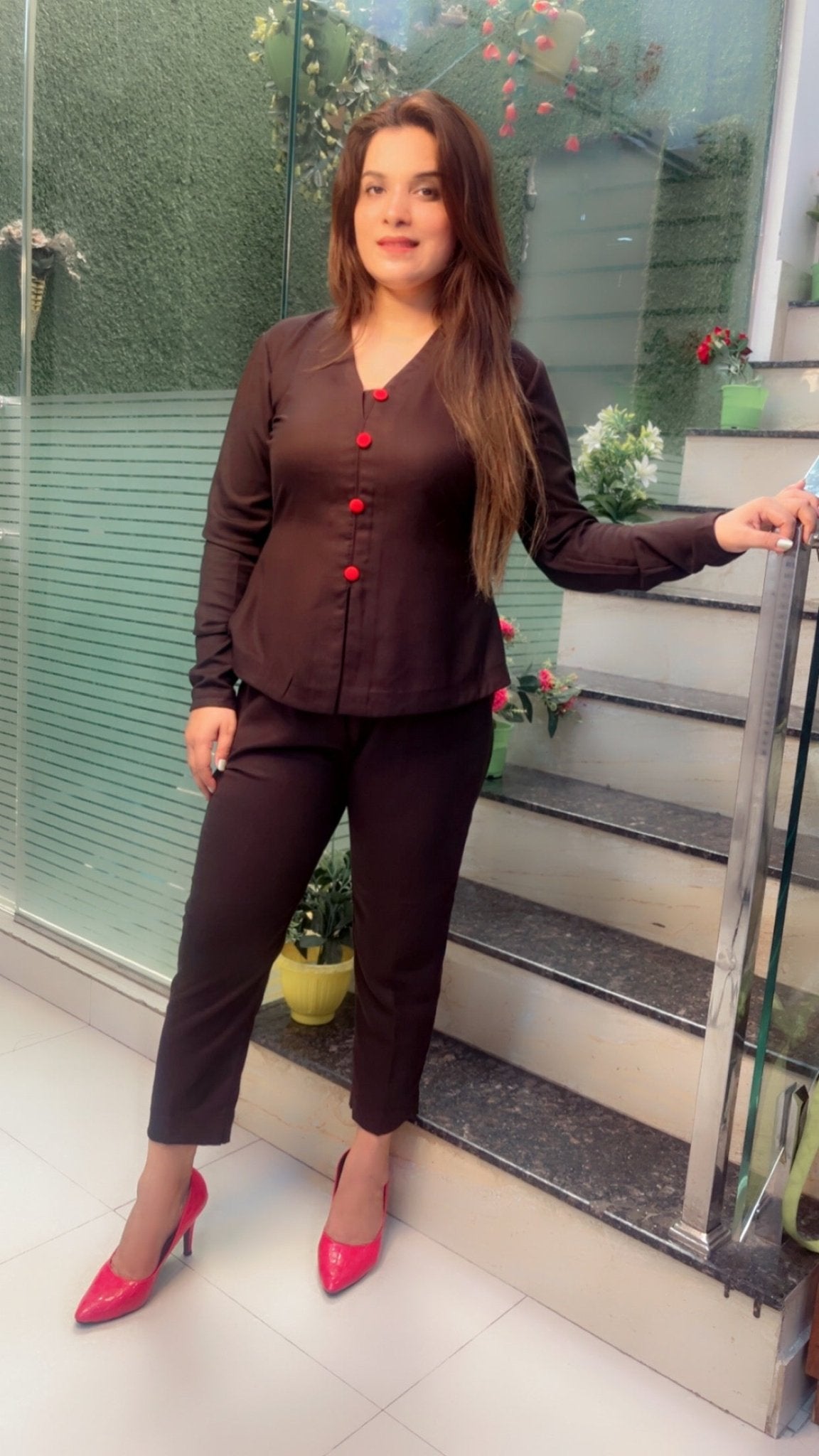 Co - ord with Embroidered Back - Kirti Kapoor Couture