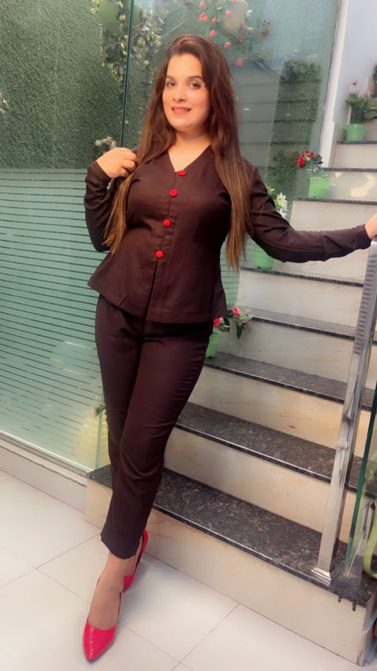 Co - ord with Embroidered Back - Kirti Kapoor Couture