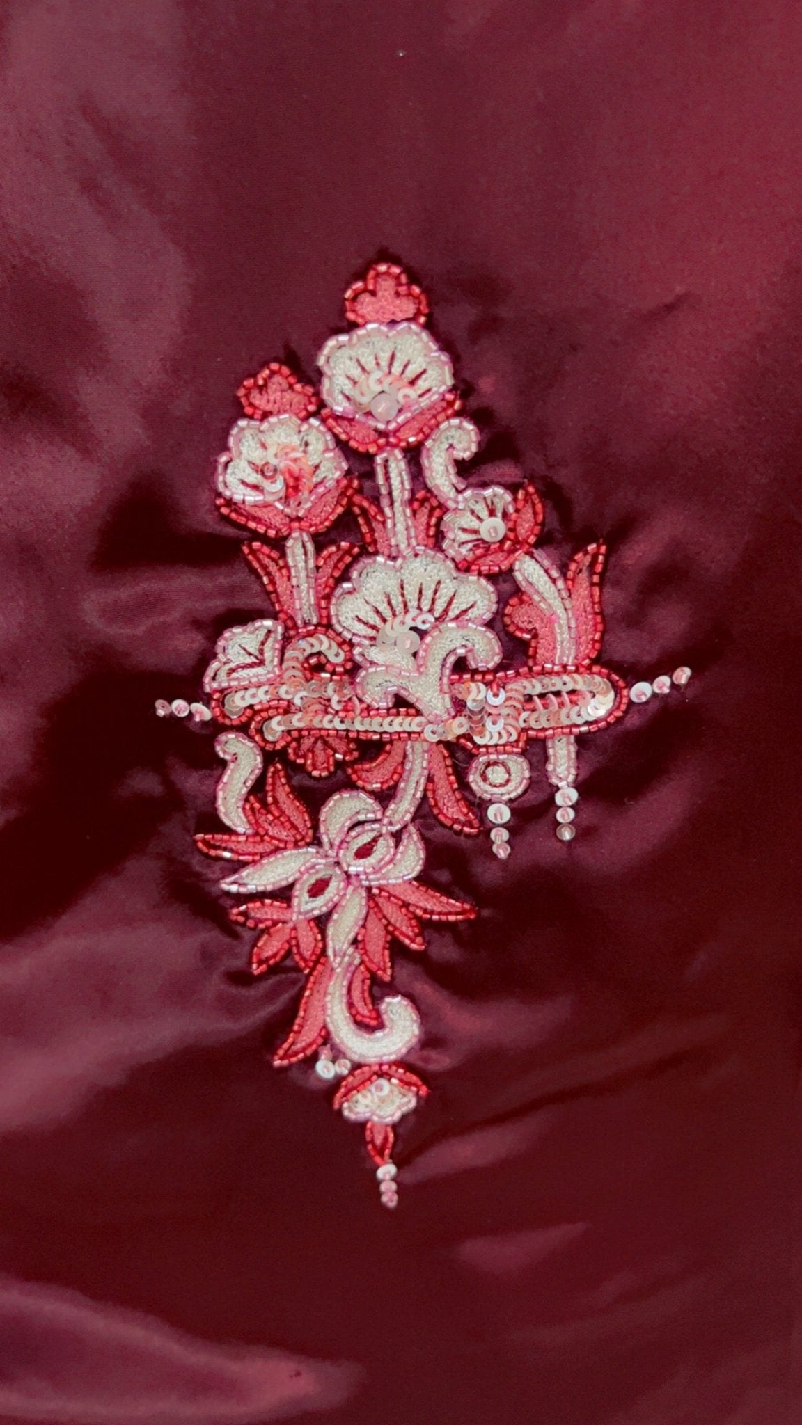 Coffee Embroidered Suit with Contrasting Pink Farshi Salwar and Tie - Dye Dupatta - Kirti Kapoor Couture
