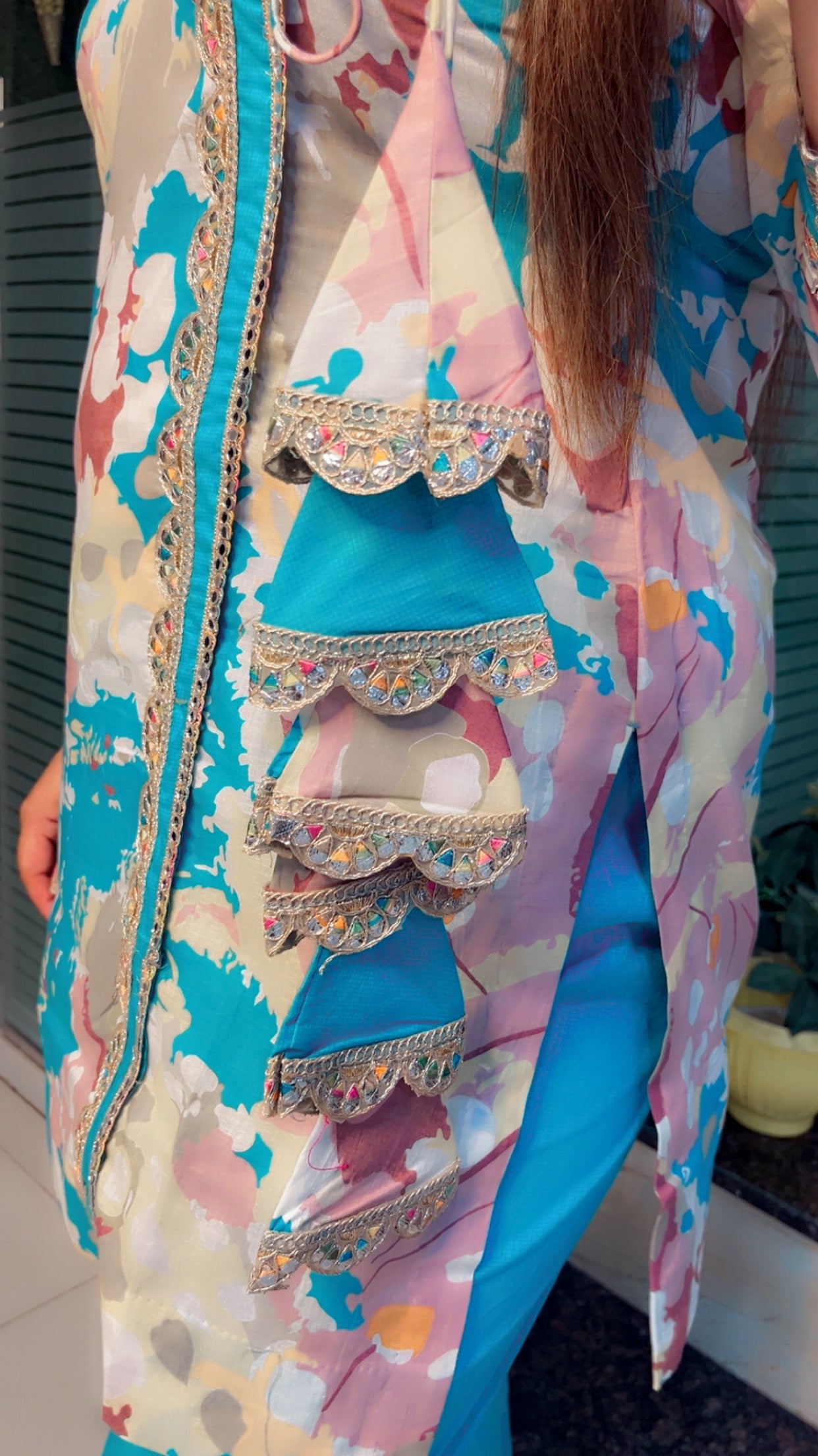 Cotton Angrakha Style Co - Ord Set - Kirti Kapoor Couture