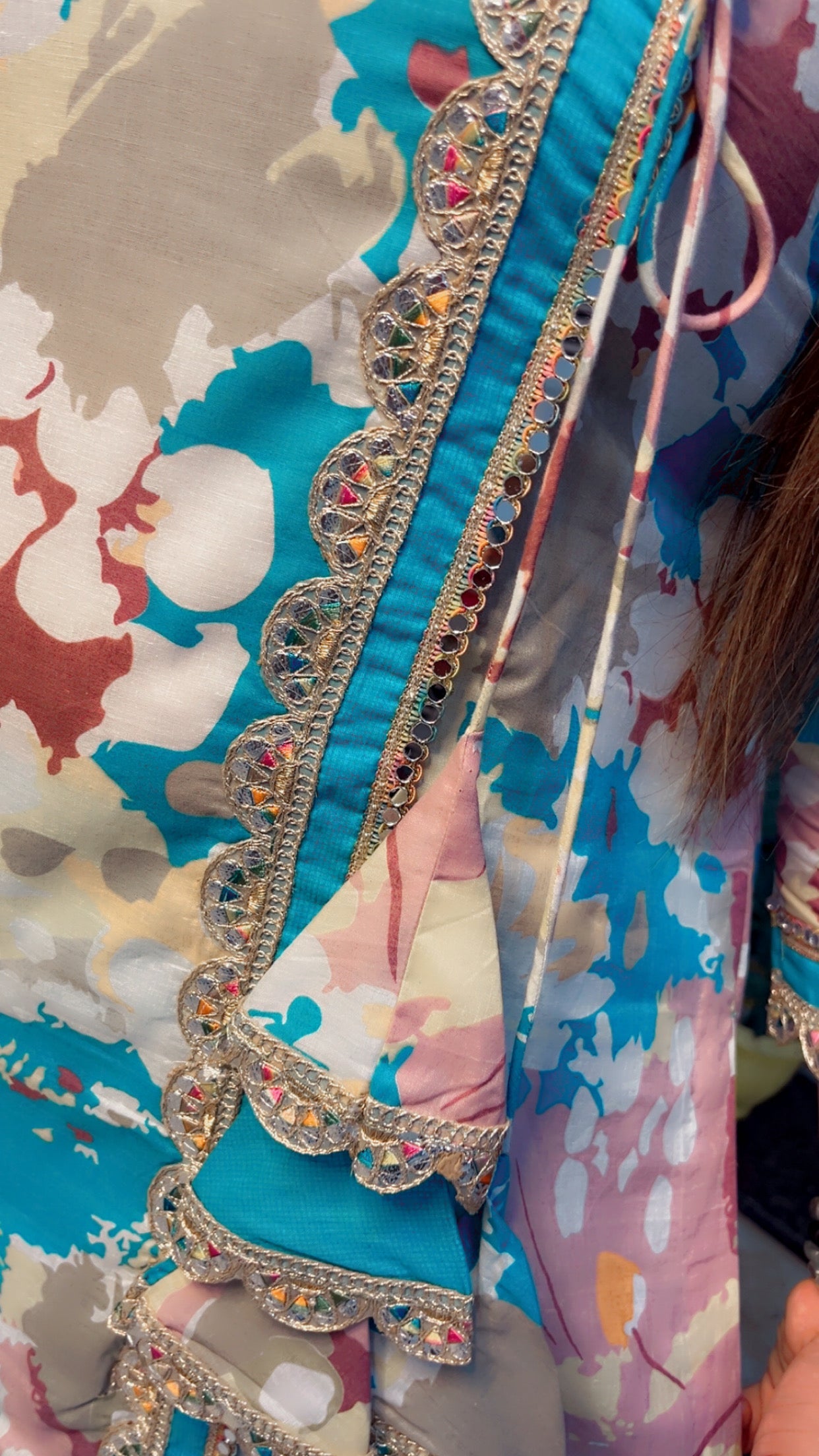 Cotton Angrakha Style Co - Ord Set - Kirti Kapoor Couture