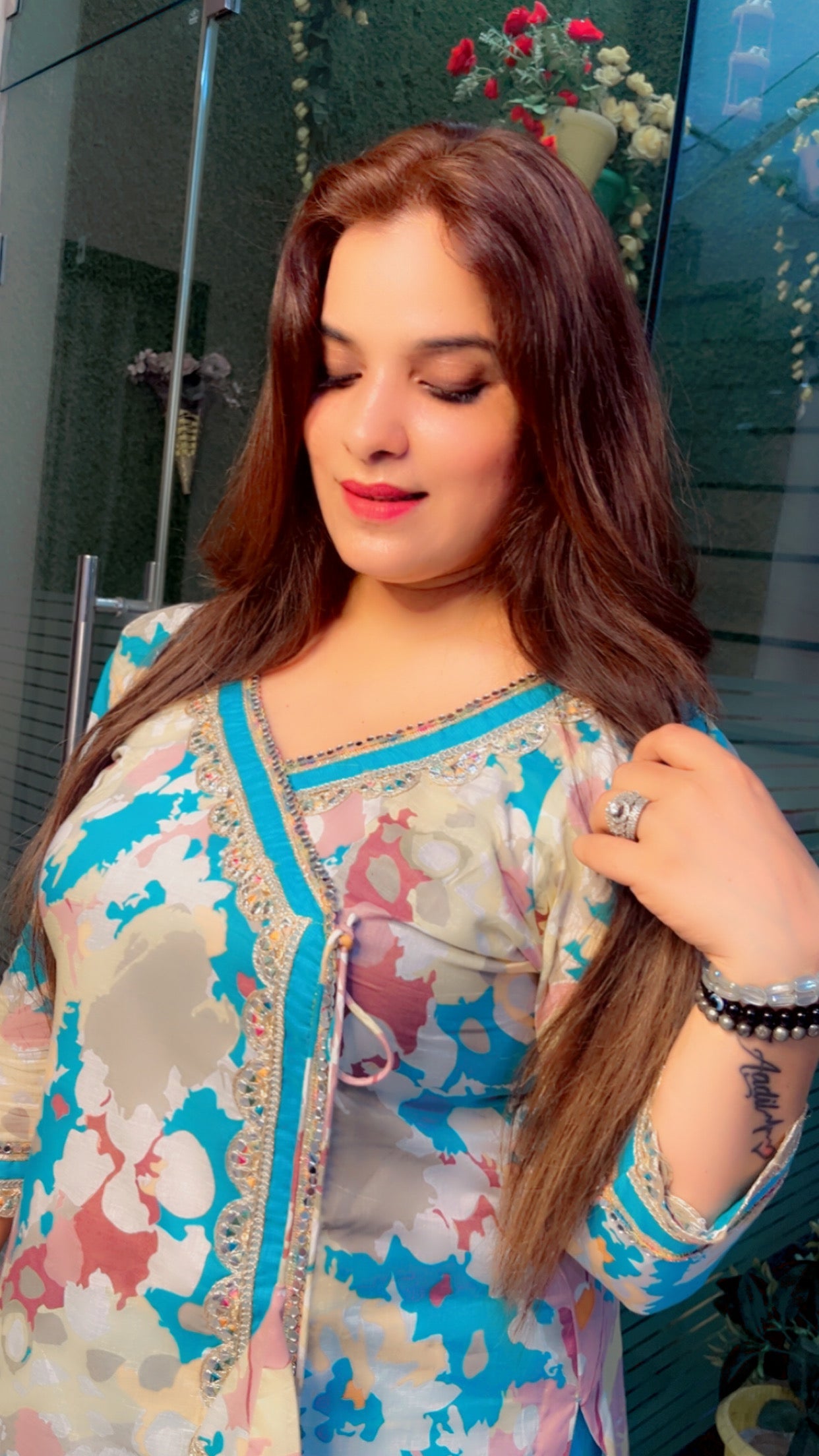 Cotton Angrakha Style Co - Ord Set - Kirti Kapoor Couture