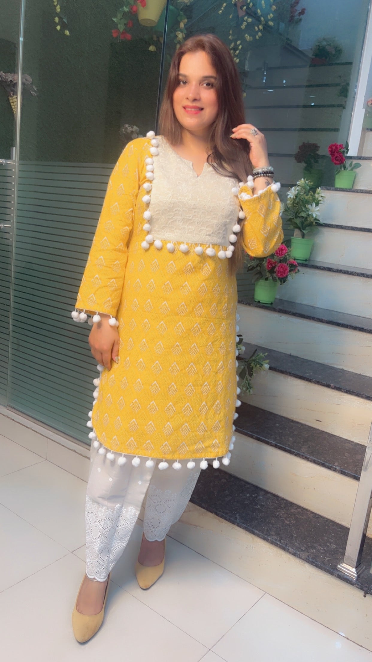 Cotton Designer Pakistani Style Kurti Set - Kirti Kapoor Couture