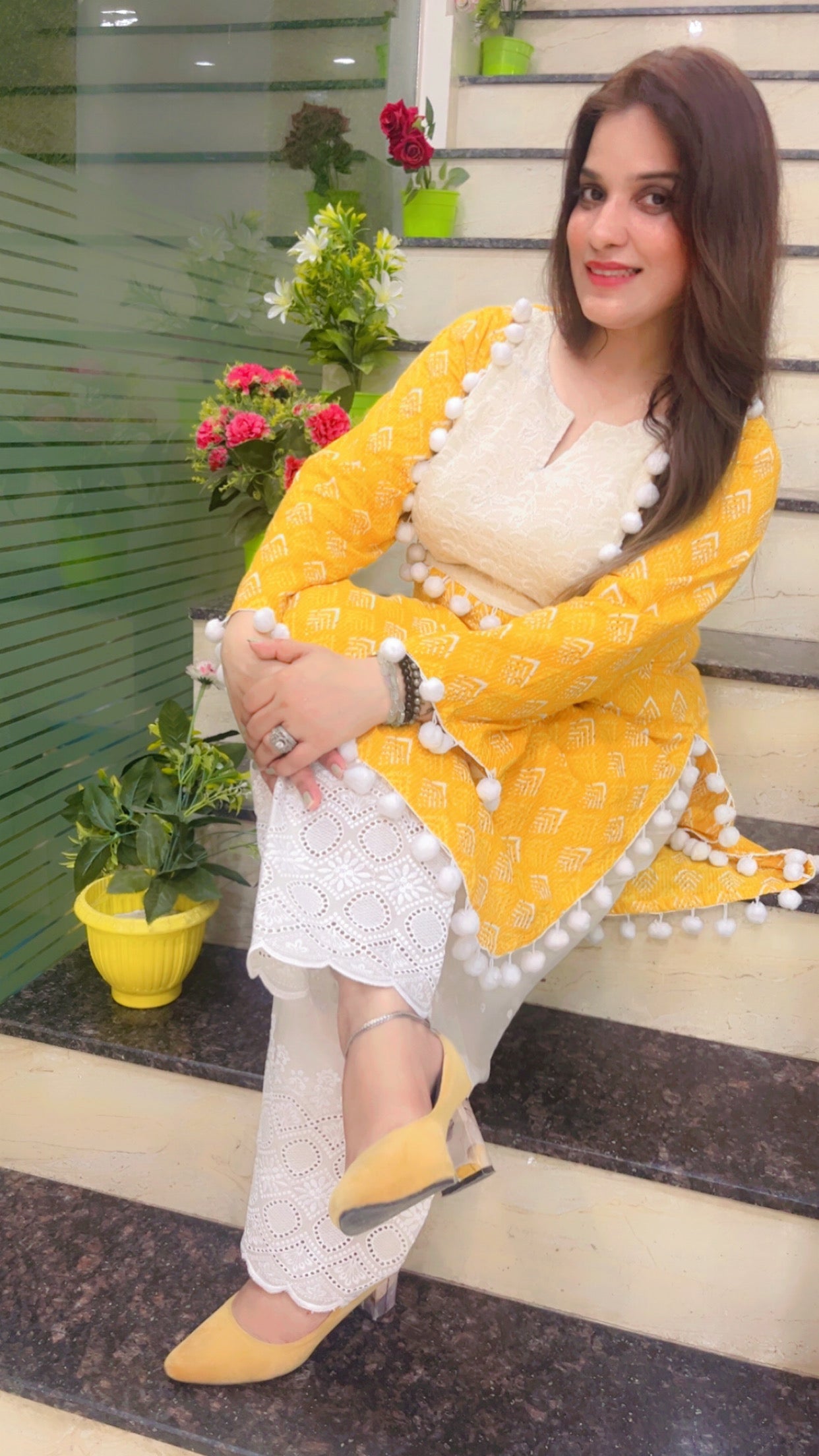 Cotton Designer Pakistani Style Kurti Set - Kirti Kapoor Couture