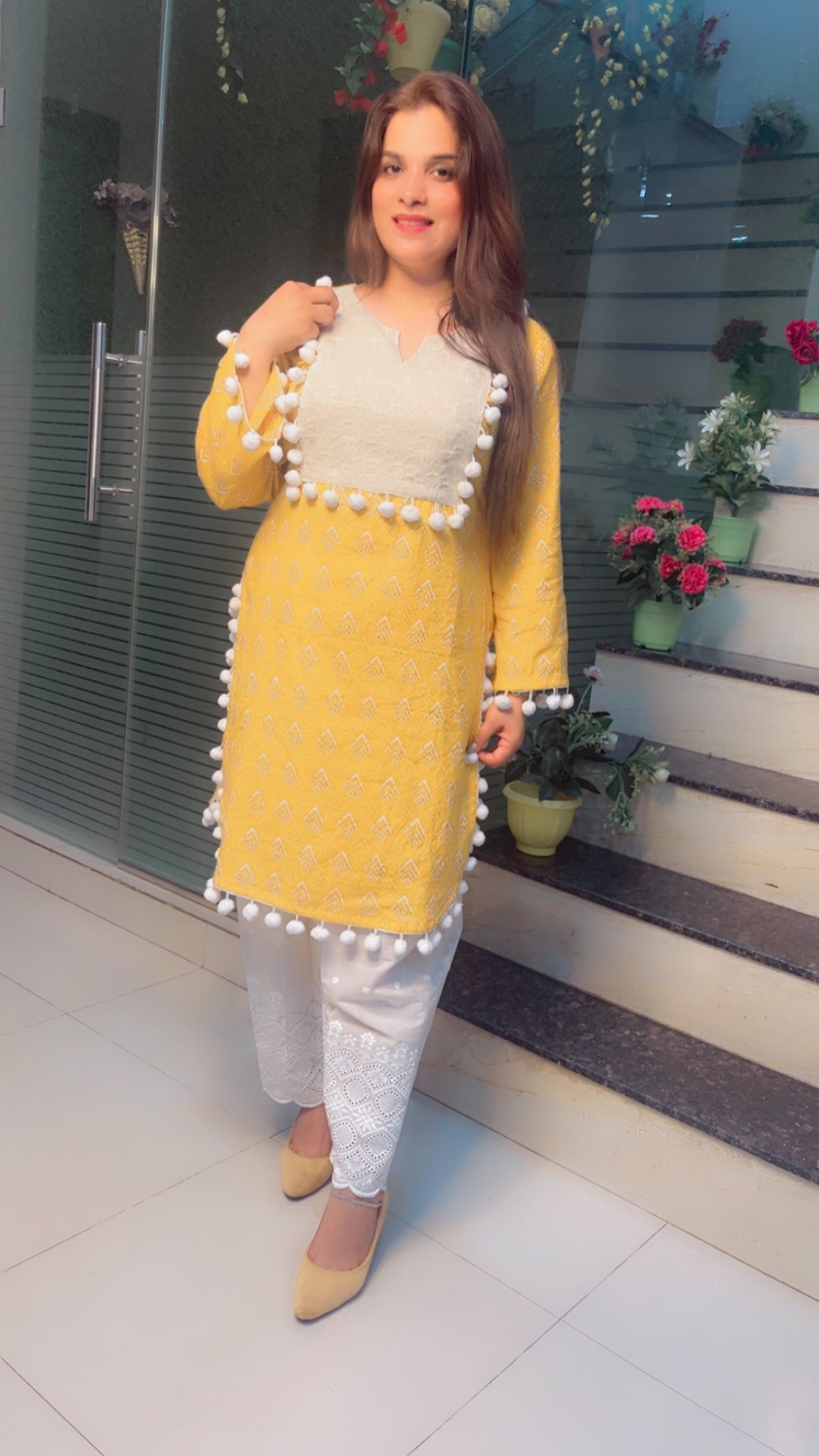Cotton Designer Pakistani Style Kurti Set - Kirti Kapoor Couture