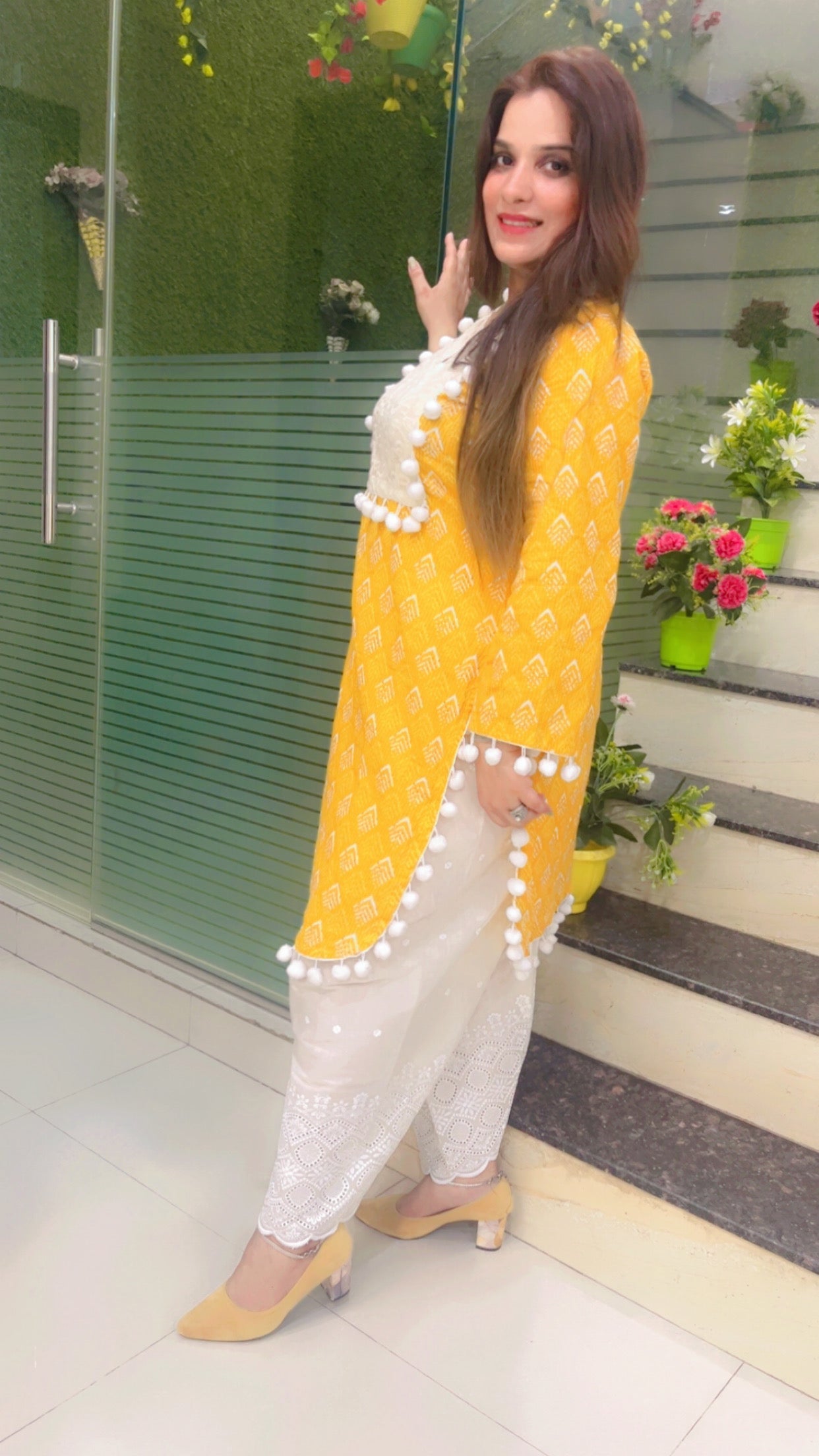 Cotton Designer Pakistani Style Kurti Set - Kirti Kapoor Couture