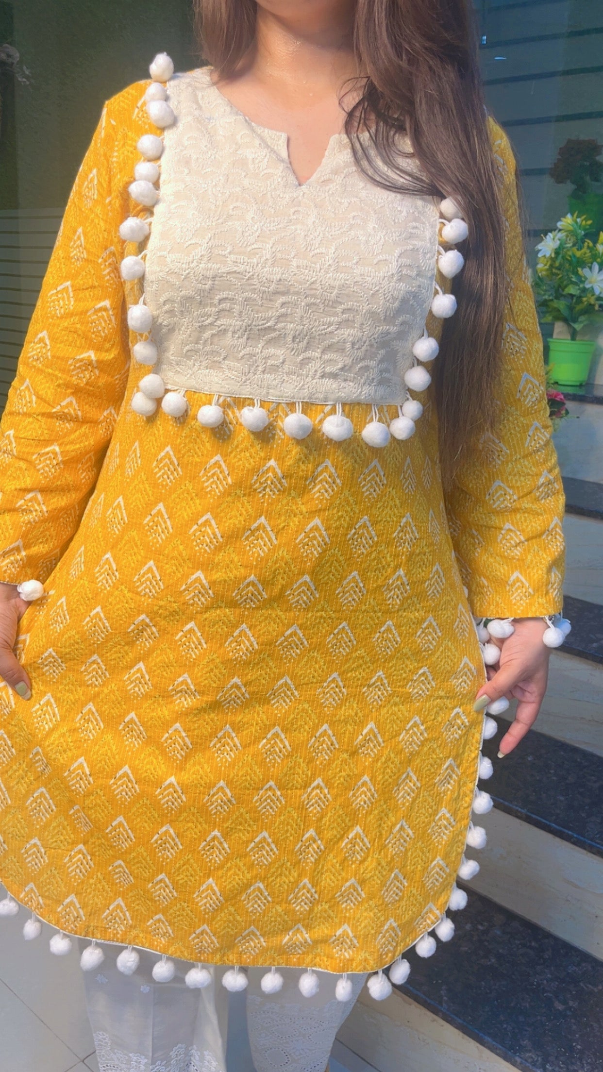 Cotton Designer Pakistani Style Kurti Set - Kirti Kapoor Couture