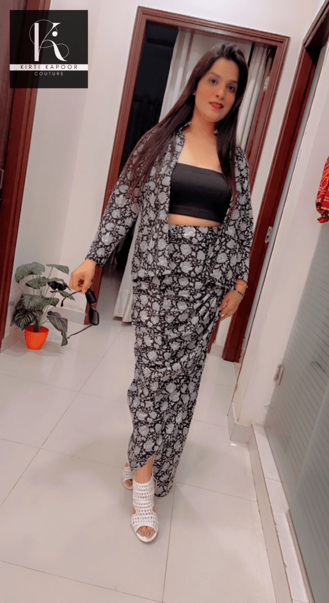 Cotton Drape Dress - Customisation Options Available - Kirti Kapoor Couture