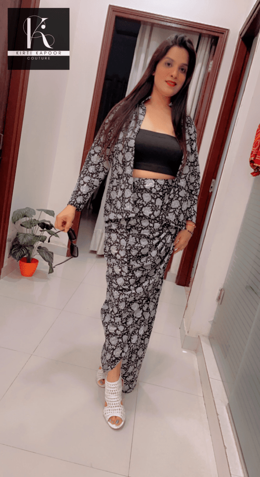 Cotton Drape Dress - Customisation Options Available - Kirti Kapoor Couture