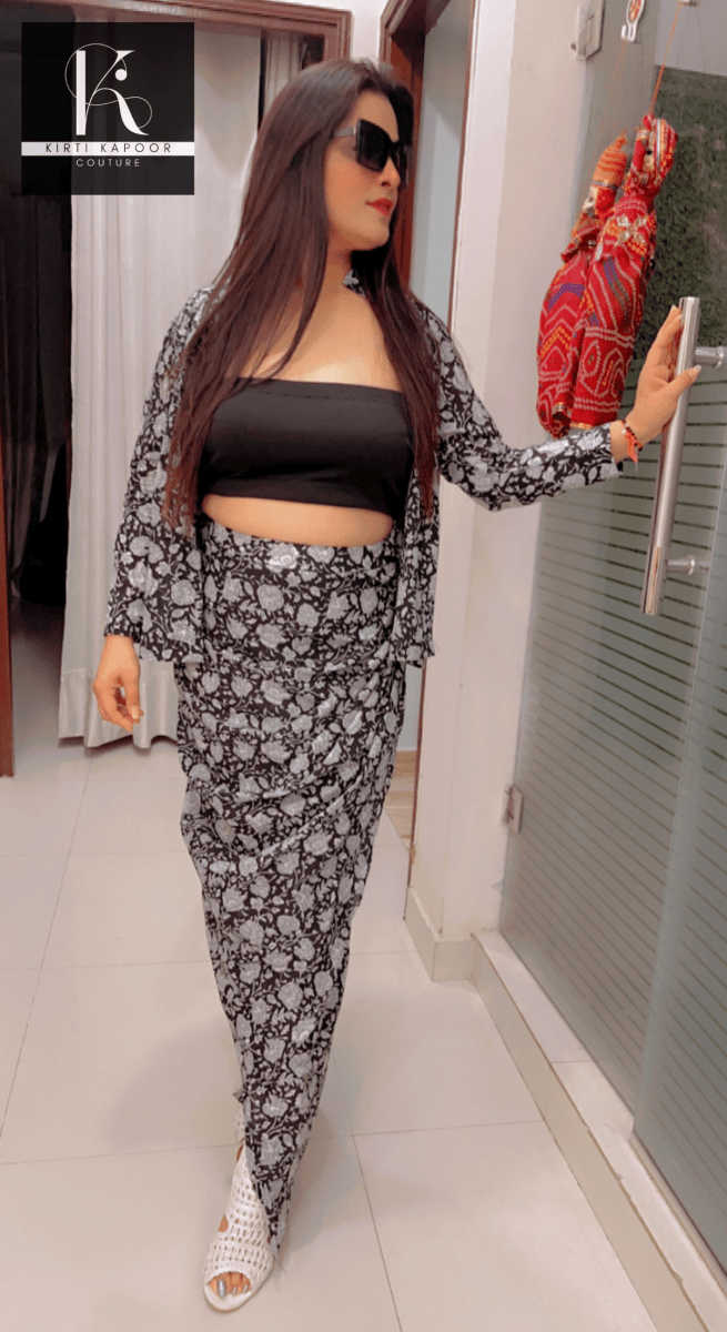 Cotton Drape Dress - Customisation Options Available - Kirti Kapoor Couture