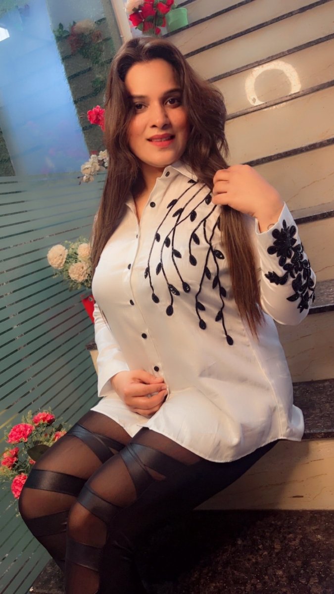 Cotton Formal White Shirt with Embroidered Black Flowers and Leaves - Kirti Kapoor Couture