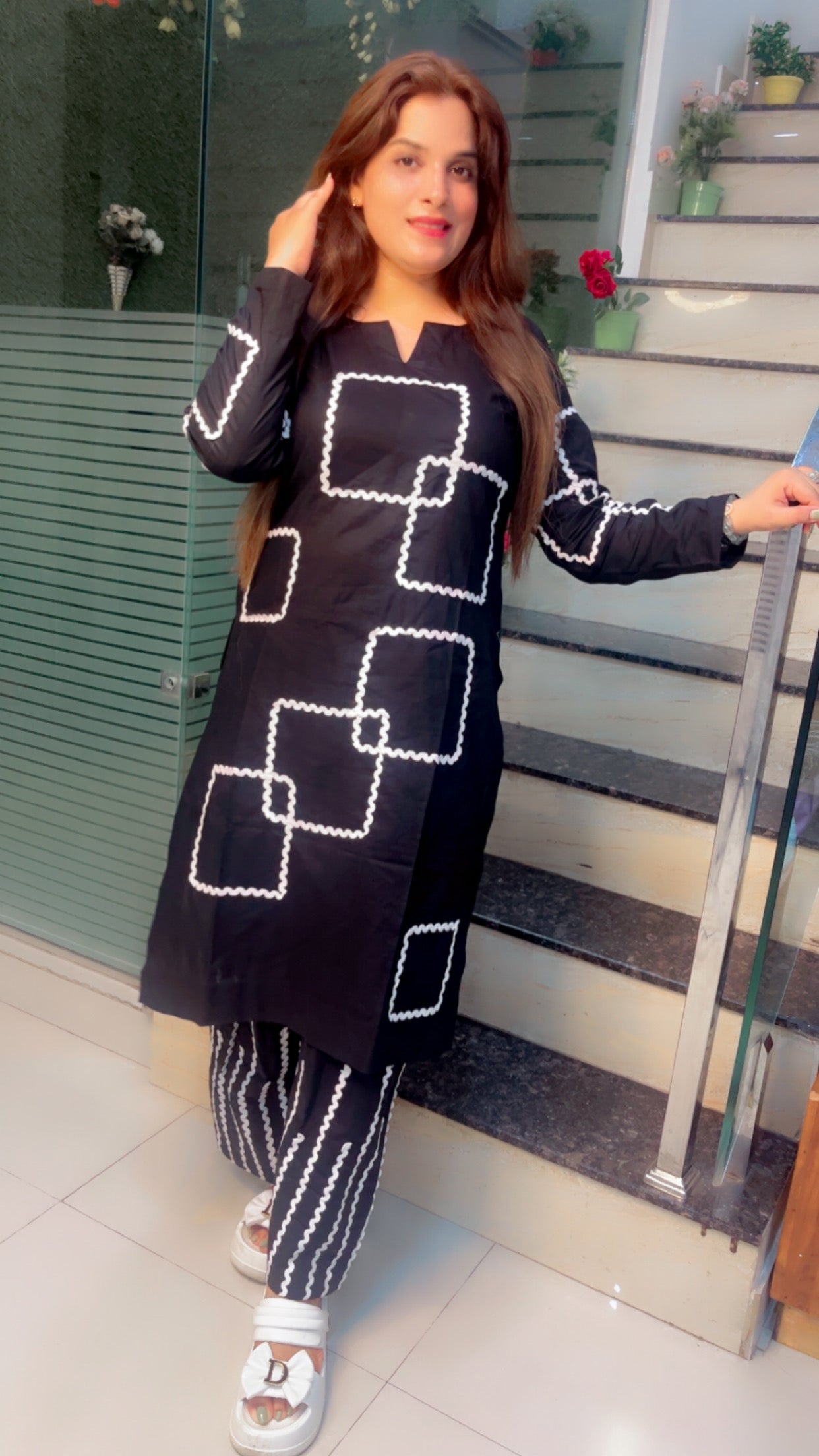 Cotton Heavy Designer Kurti Set - Kirti Kapoor Couture