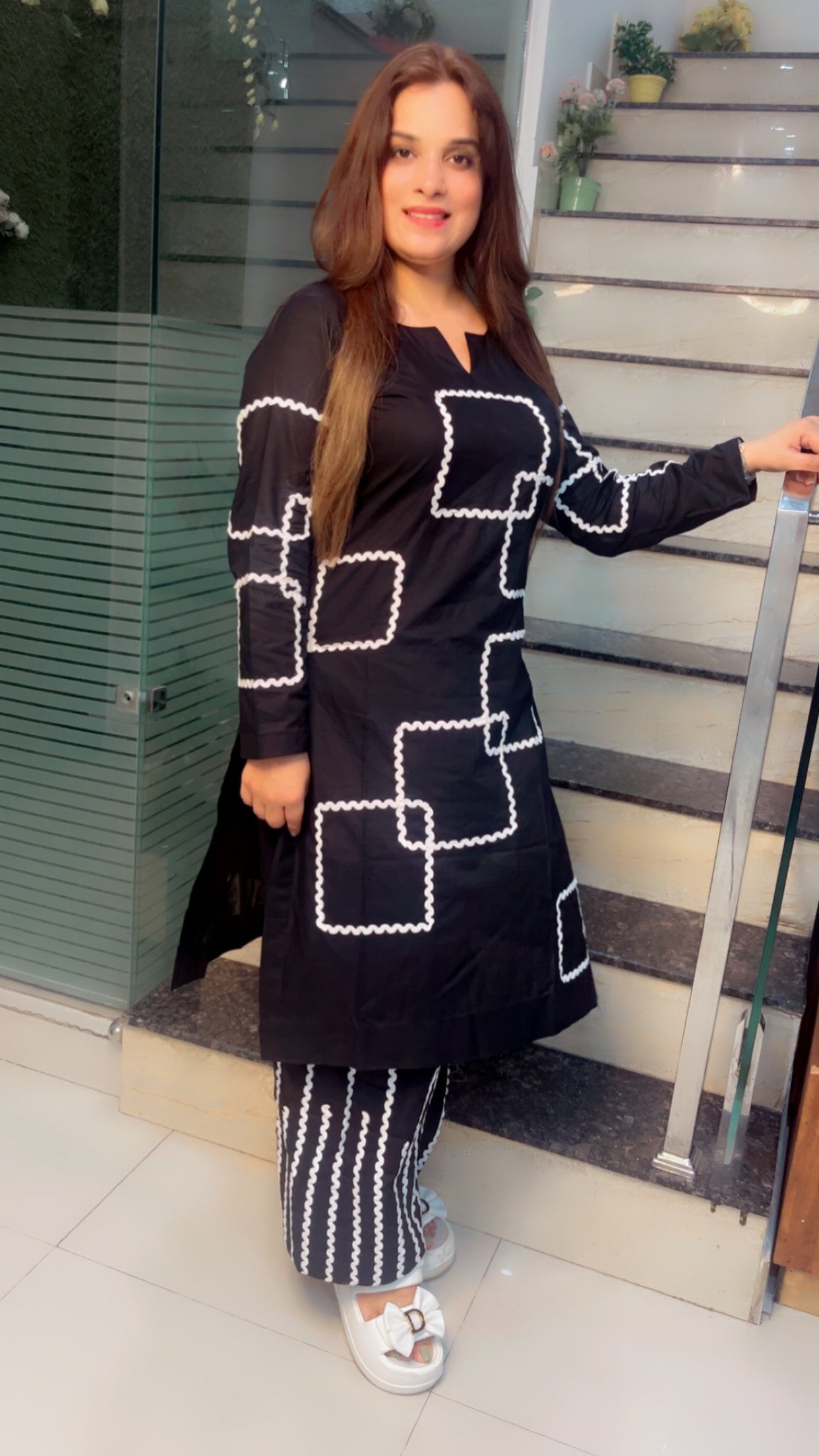 Cotton Heavy Designer Kurti Set - Kirti Kapoor Couture
