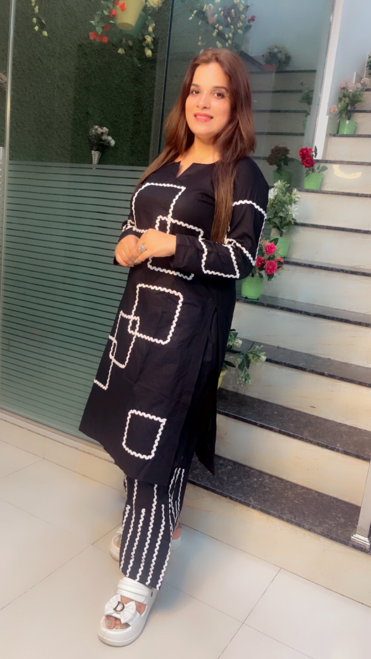 Cotton Heavy Designer Kurti Set - Kirti Kapoor Couture