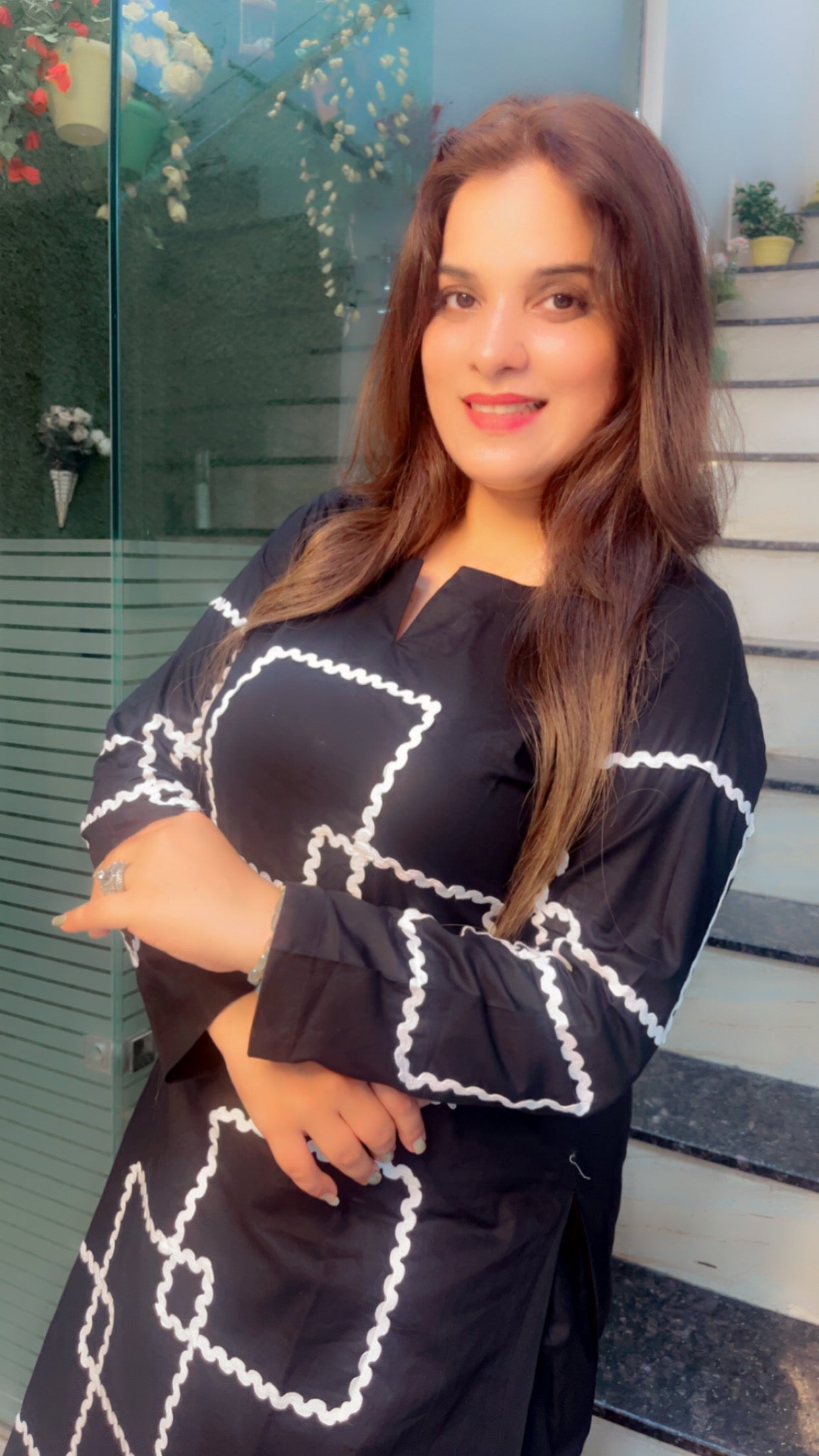Cotton Heavy Designer Kurti Set - Kirti Kapoor Couture