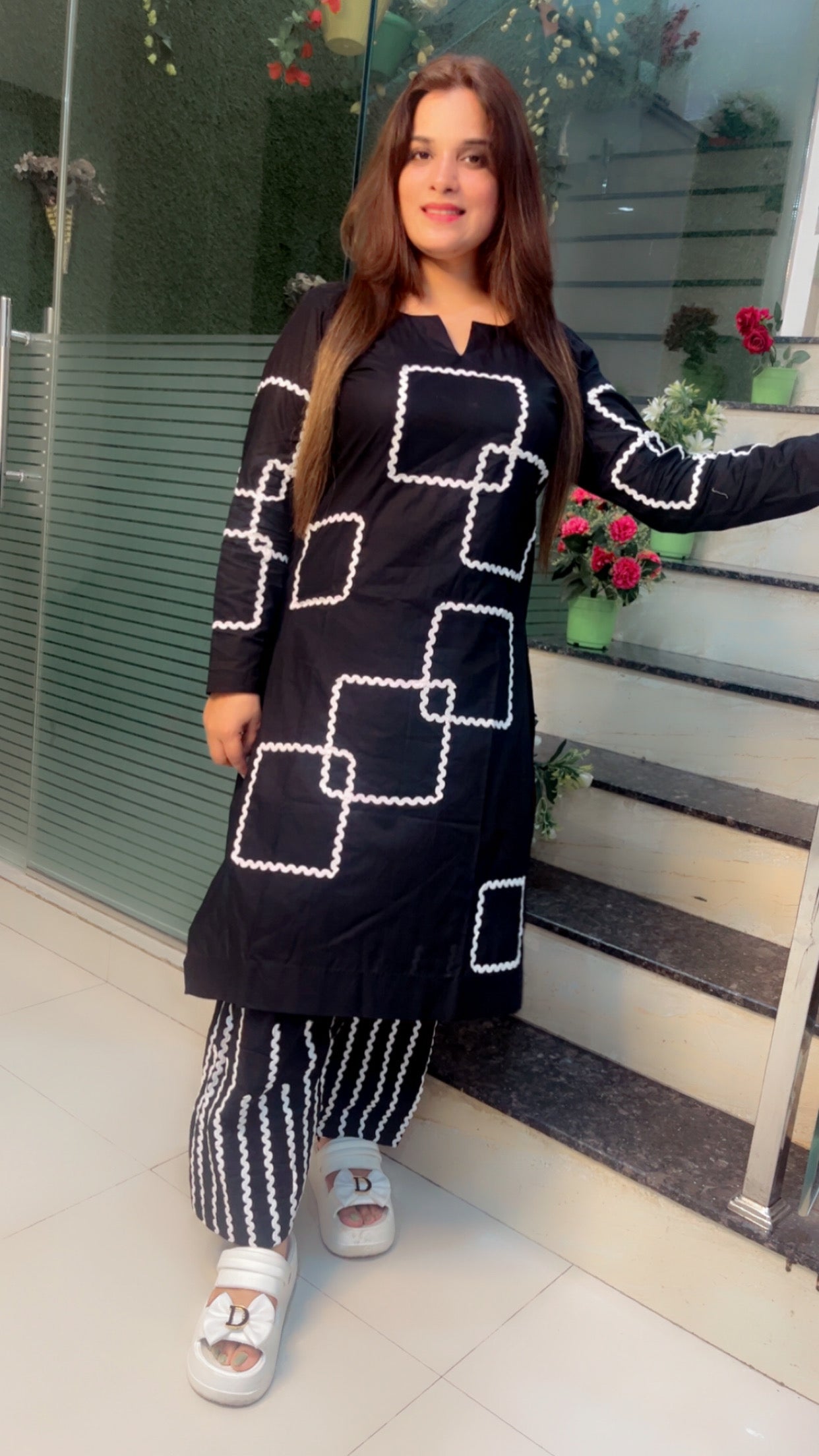 Cotton Heavy Designer Kurti Set - Kirti Kapoor Couture