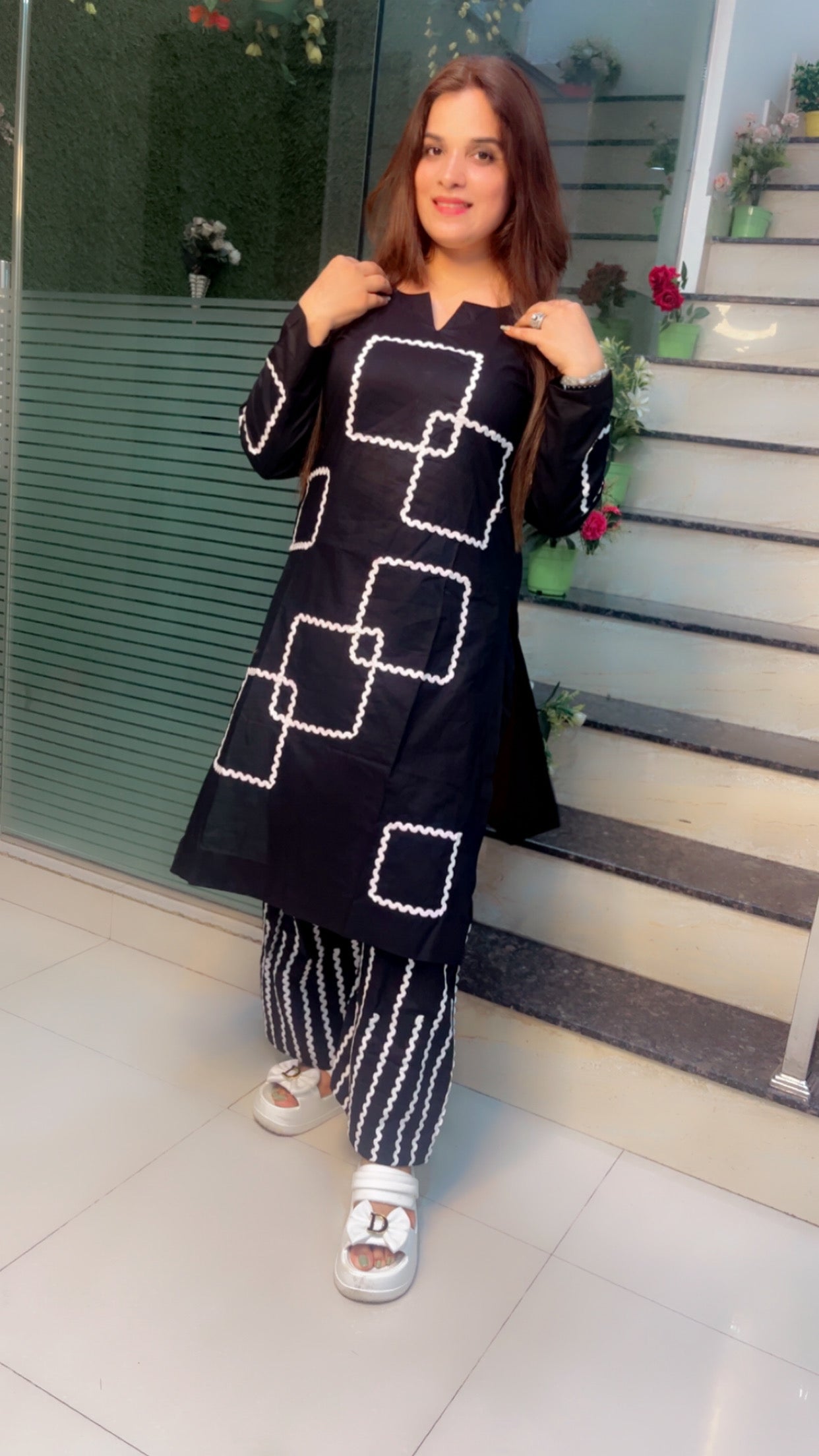 Cotton Heavy Designer Kurti Set - Kirti Kapoor Couture
