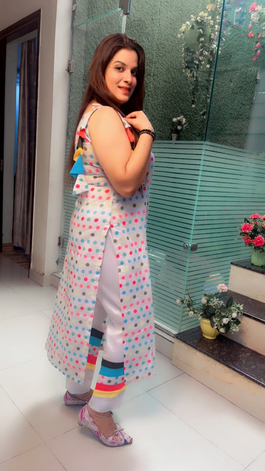 Cotton kurti pant Set - Kirti Kapoor Couture